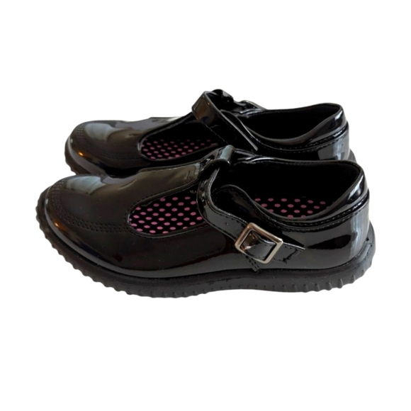 NWOT JABASIC Girls Mary Jane T-Strap School Uniform Flats Shoes Size 13 Black - Picture 1 of 7